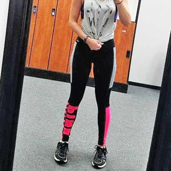 PINK Victoria's Secret Pants - Victoria's Secret PINK High Rise Bonded Leggings